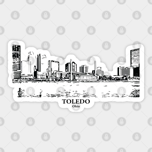 Toledo - Ohio Sticker by Lakeric